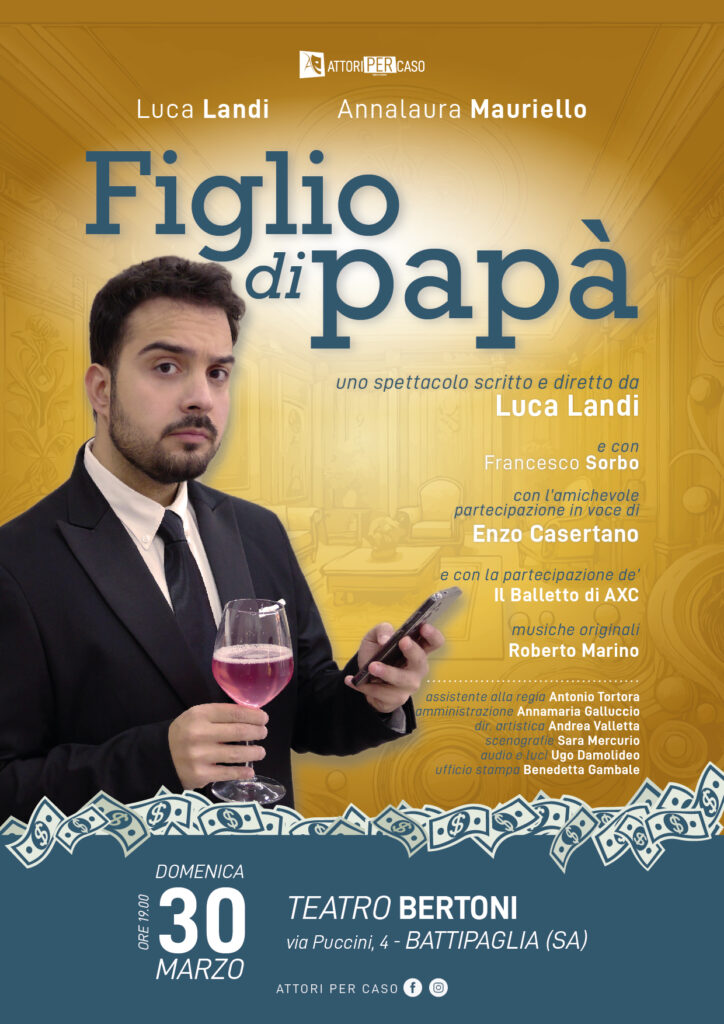 Figlio di papà - 30 marzo al Bertoni di Battipaglia