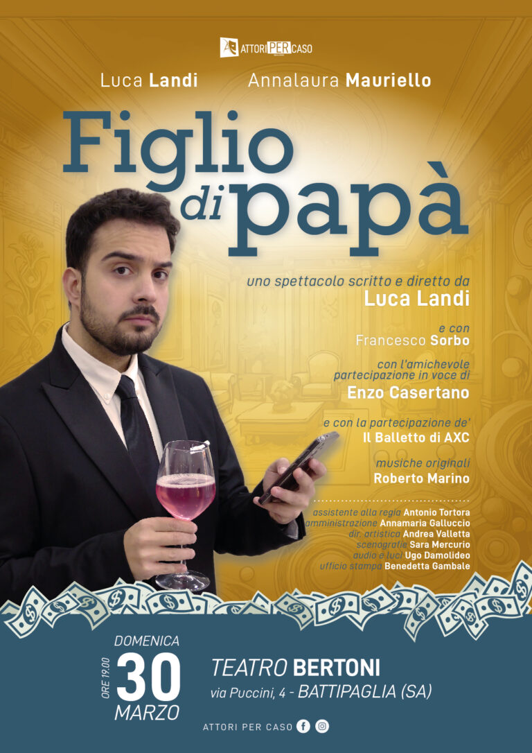 Figlio di papà - 30 marzo al Bertoni di Battipaglia