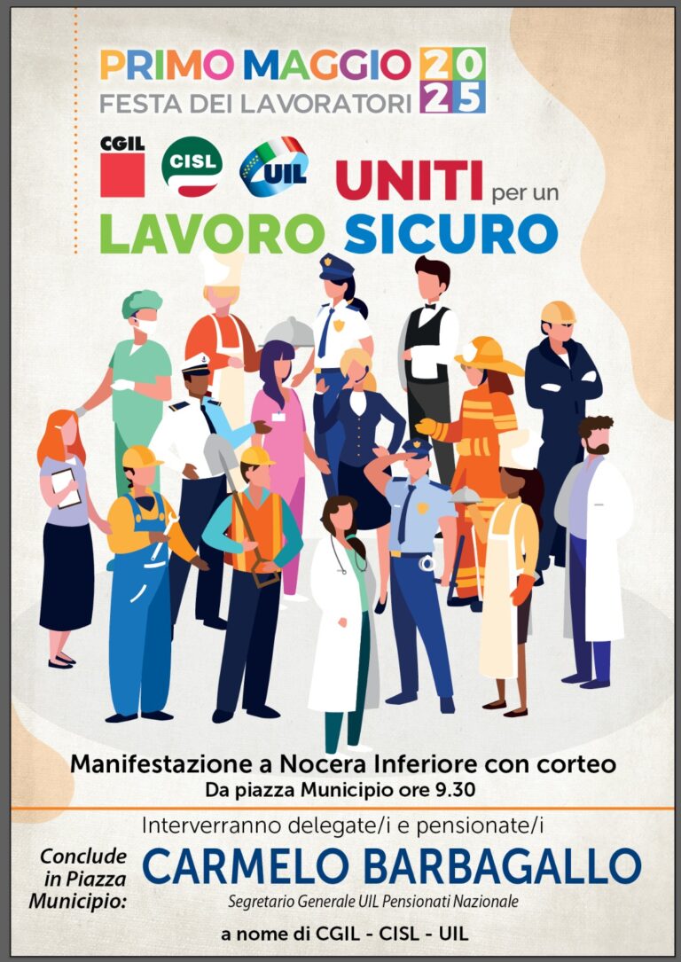 Locandina manifestazione prima maggio